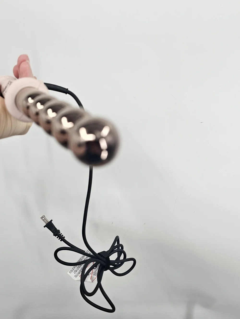L'ANGE Le Perle' Bubble Curling Wand Rose Gold